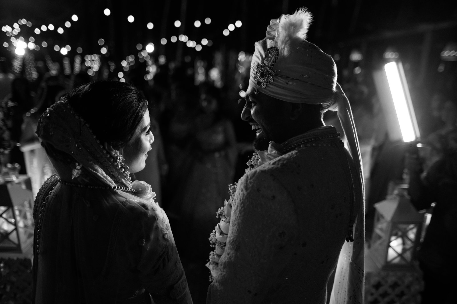 Couple portrait at golden hour